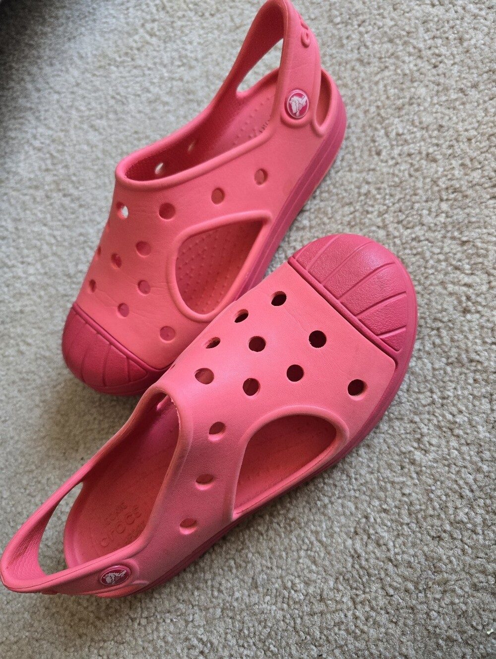 Crocs Baya Pink Clogs Sandals Youth Juniors Size J3